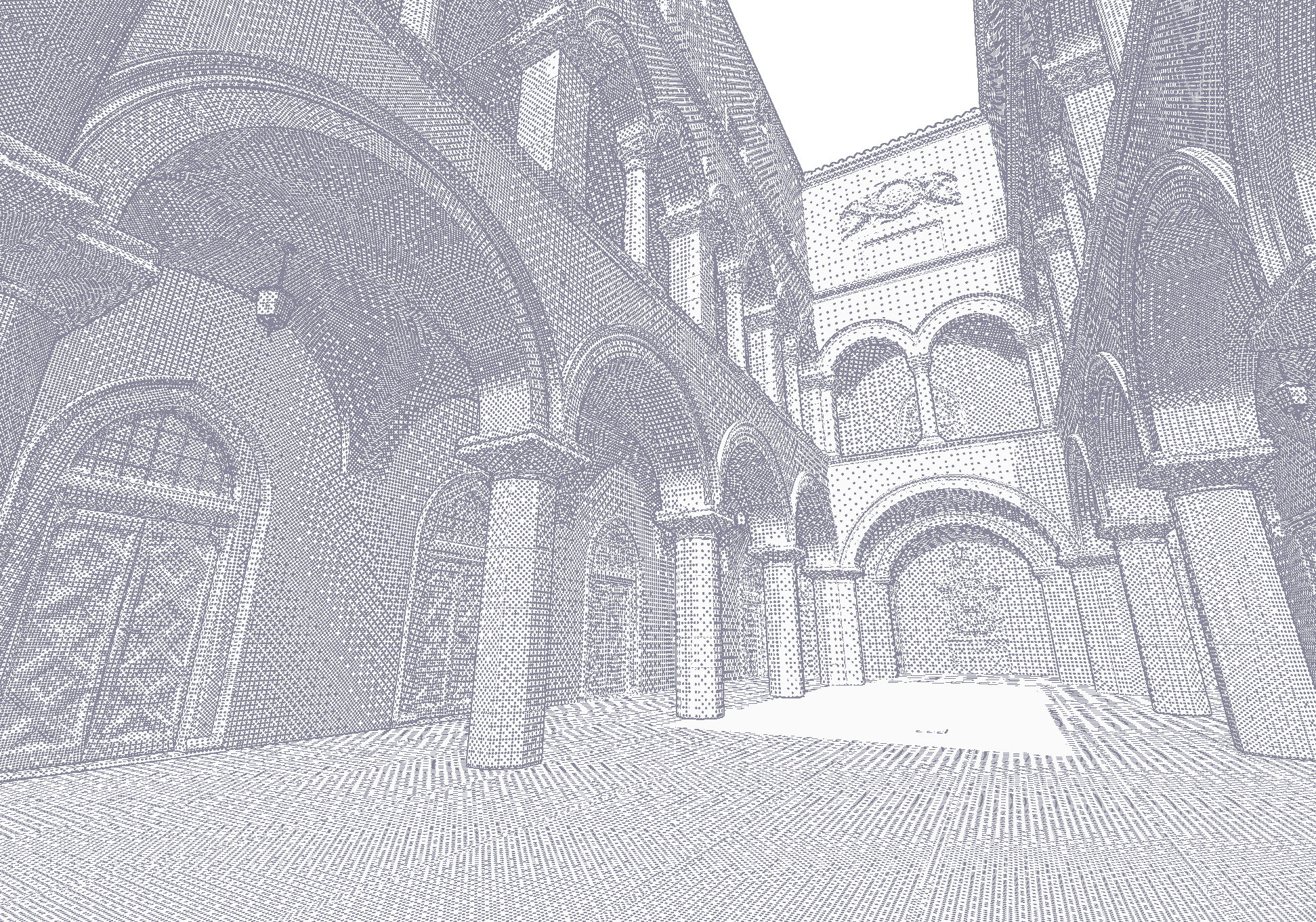 Light dots on dark (alt)